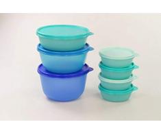 TUPPERWARE Ensemble Bols 1 L + 1,5 L + 2 L + Raviers 300 ml (4)