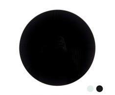 Harbour Housewares Port Articles ménagers en Verre Worktop Saver - Planche à découper Modern Style Round - Noir - 30cm