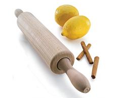 kela 23347 Rouleau à pâtisserie Maribor 42x5,5cm dhêtre, Bois, Beige, 42 x 5,5 x 5,5 cm