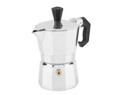 Bewinner 30mL Machine à Espresso Moka Express 1 Tasse en Aluminium de Type Italien Cafetière Moka Machine à café Espresso pour Bureau à Domicile Peut être chauffée sur Une cuisinière
