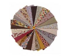 SUPVOX 25pcs quilting tissu coton tissu couture patchwork chiffons bricolage artisanat