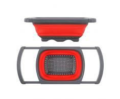 Enzege sur Lévier Passoire Pliable, Grande Capacité Rétractable, vec Une Poignées Réglables pour Adapter à Tous Les Puits