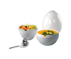 Ovum – Soupière und 12 pièces Ensemble Consommé en blanc de haute qualité Procelain.