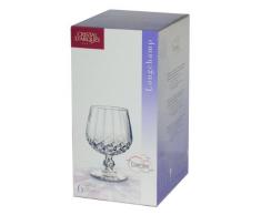 Cristal dArques, Longchamp Cognac 320ml, sans repère de remplissage, 6 Verres