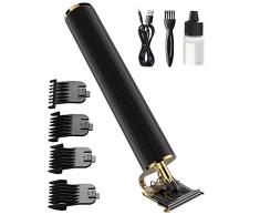 OriHea Tondeuses à cheveux pour hommes, coupe de tondeuse à barbe, kit de coupe de barbe pour salon de coiffure rasoir à barbe zéro, lames de titane et de céramique, 4 peignes de guidage