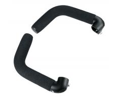 ergotec 50010001 Evo-Touring Embouts de cintre Aluminium AL6061-T6 avec grip soft Anthracite S