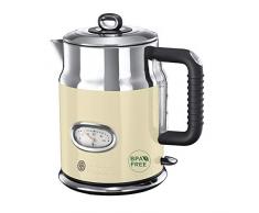 Russell Hobbs 21672-70 Bouilloire 1,7L Retro, Ebullition Rapide, Couvercle Amovible, Design Vintage - Crème