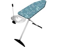 Vileda – Planche à repasser Total Reflect Plus –Table à repasser avec technologie de réflexion de la chaleur et de la vapeur, prise de courant inclus – Hauteur réglable