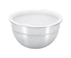 Fdit Bol à Mélanger en Acier Inoxydable avec Couvercle Boulettes de Salade Cuisine Outils Plus Épais (22cm / 8.7)