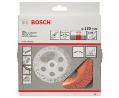 Bosch 2608600363 Meule assiette Carbure 180 x 22,2 mm ; grain moyen, surface plate Surface de travail plate, 1 pièce