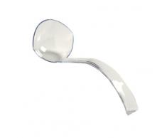 Lot de 3 louches à soupe / à punch en plastique ultra résistant - Transparent - 140 ml