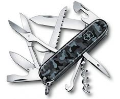 Victorinox Huntsman Couteau de Poche Ciseaux Scie Bois Tire-Bouchon M Navy Camouflage