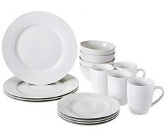 AmazonBasics Service de table 16Â piÃ¨ces pour 4Â personnes