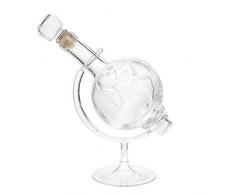 Des bouteilles en verre vide globe bouteilles de vinaigre 500ml avec Acyrl debout et VERRE CORK globe de verre du monde carafe en verre pour whisky vide bouteille en verre avec bouchon de remplissage auto 0.5l litre bouteilles d'alcool bouteilles d'h