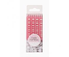 Talking Tables Pink-n-Mix Boîtes à pois Celebration droite motifs variés gâteau Bougies, cire, rose, lot de 16