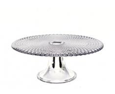 Faimex Couvercle pour plat à gâteau plateau à gâteau présentoir à gâteaux sur le pied edwanex Carreaux 28 cm