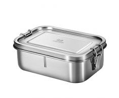 G.a HOMEFAVOUR Boîte à Bento Rectangulaire de 800 ML Boîte à Lunch en Acier Inoxydable avec Diviseur