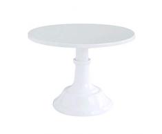 bobotron Metal Stand De Gateau De Fer Rond PiéDestal Porte-Dessert PréSentoir De Petit Gateau PréSentoir De Patisserie Blanc DéCoration De FêTe De Mariage danniversaire