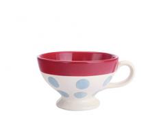 Déjeuner sur lherbe DH054113 Tasse Mini Jumbo Faïence, Bleu Glacier, 12 x 12 x 7,5 cm