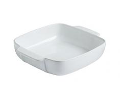 Pyrex 8013109 Signature Plat à Four Carré Blanc en Céramique 22 x 22 cm