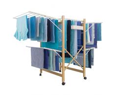 Probache - Séchoir Deluxe Design Imitation Bois étendoir Extensible Pliable