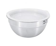 Bol à mélanger avec couvercle, acier inoxydable Plus épais bol à mélanger Cuisson des bols à salade Bols de cuisson en métal, ustensiles de cuisine(26cm)