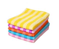 Gemini_mall® Lot de 5 chiffons en microfibre Gants de Toilette Essuie-mains torchons plumeaux pour voiture, cuisine, maison, 30 x 30 cm, couleur aléatoire