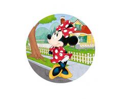 Dekora- Decoration Gateau Anniversaire Feuille Azyme de Minnie Mouse-20 cm Diametre, 114371