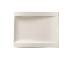 VilleroyÂ &Â Boch - assiette de petit-dÃ©jeuner rectangulaire NewWave, assiette en porcelaine pour les petits plats, compatible lave-vaisselle et micro-onde, blanc, 26Â xÂ 20Â cm