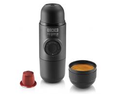 WACACO Minipresso NS, Machine à Espresso Portable, Compatible avec Capsules NS (Capsules Nespresso dorigine et compatibles), Cafetière de Voyage, Actionnée Manuellement, Pas de Fonction de Chauffage