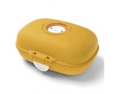 monbento - MB Gram Moutarde Boite à goûter Enfant Jaune - Fille et garçon - sans BPA - Durable et sûre