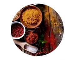 Wenko 53900100 Dessous de plat Croix Ãpices en Verre Multicolore 20,3 x 22,7 x 0,8 cm