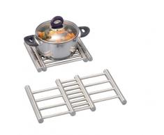 Zeller 27240 Dessous de plat extensible acier inoxydable, 23,5 x 20 x 2 cm