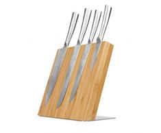 Porte-couteau magnétique en bambou | Porte-couverts écologique | Organisation de la cuisine en bambou | M&W