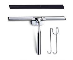 Raclette de Douche Raclette Vitre de Love-KANKEI®Pour Salle de Bain En Acier Inoxydable Avec Suppot Mural 25 CM