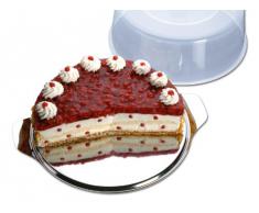 CHG 14021-07 Plat à tarte avec couvercle Acier Inoxydable Argent 30 cm