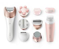 Philips BRP586/00, Epilateur électrique Satinelle Prestige, 9 accessoires + VisaPure mini, 100% étanche