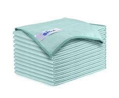 MR.SIGA chiffon microfibre ultra fine pour verre, lavable à machine, lot de 12, dimension de 35 x 40cm (13.7 x 15.7)
