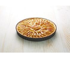 Kitchen Craft KCMCCB100 Plat Quiche, Acier au Carbone, Gris, 28 x 28 x 18 cm