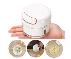 Mini Hachoir Manuel,Trancheur de Légumes et Fruits Food Blender Ecraseur Pour Légumes, Oignons, Ail, Salade de Chou,Sans BPA
