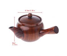 Junlinto, Bouilloire de théière en Bois de théière en Bois de Style Chinois