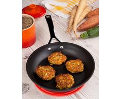 Le Creuset, Dessous de Plat en Silicone avec Åillet de Suspension, Rond, Diamètre : 20 cm, Silicone, Noir