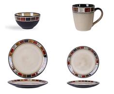 Liveinu Style Marocain Vaisselle de Table en Porcelaine Assiettes Plates Services de Table Assiette à Dîner Assiette Menu Assiette de Service Accessoires de Table Plats en Faïence