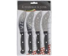 FIVE Simply Smart - Lot de 4 CouteauxPizza 20cm Noir