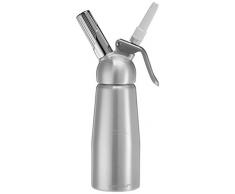 mastrad F49414 Siphon Mousse Chaudes et Froides, Aluminium, Acier, 9 x 9 x 26,5 cm
