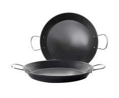 MGE - Poêle à Paella - Plat à Paëlla - Acier au Carbone - Revêtement Antiadhésif - Induction - Ø 32 cm