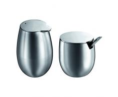 Bodum - K1305-16 - Columbia Set - Set Sucrier et CrÃ©mier - Inox Brillant