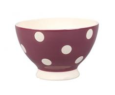 Déjeuner sur lherbe DH012006 Bol Faïence, Prune, 14,5 x 14,5 x 9,5 cm