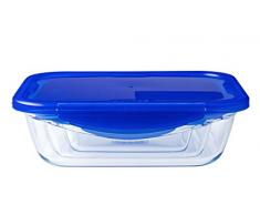 Pyrex - Cook & go - Boîte Rectangulaire en Verre avec Couvercle Hermétique et Ãtanche à 30 cm - - Cuisinez au four, Conservez et Emportez