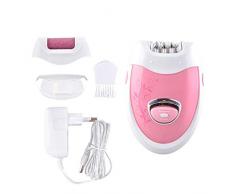 Épilateur, Épilateur sans fil rechargeable 2 en 1 pour femmes, pour les soins de la peau des femmes, convient aux jambes, au corps et au visage, réduit les irritations de la peau en toute sécurité